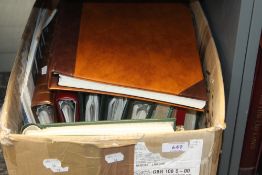 13 WORLD STAMP COLLECTIONS IN ONE LARGE BOX, ALL ERAS, MINT & USED Box with 13 world collections,