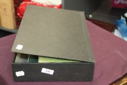 BOX FILE WITH FOUR STAMP COLLECTIONS INCLUDES 1d PENNY BLACK, C/W ETC Box file with various