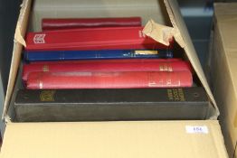BOX WITH 8 VARIOUS WORLD STAMP COLLECTIONS, ALL ERAS SEEN Box with various collections,