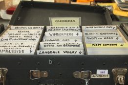 CASE OF TOPOGRAPHICAL CARDS, CUMBRIA & LAKE DISTRICT - APX 1400 CARDS IN SLEEVES Case housing approx