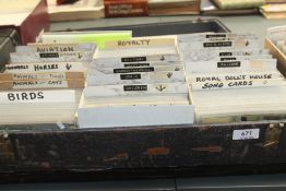 CASE OF POSTCARDS, VARIOUS THEMES - APX 1400 CARDS IN SLEEVES Case housing approx 1400 Postcards,