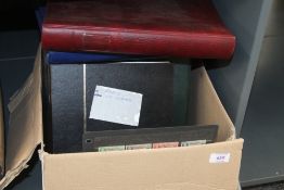 BOX WITH 12 WORLD COLLECTIONS, MIX OF THEMATICS, ONE COUNTRY ETC, M & U Good sorter box with various