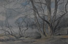 A print after Edward Jeffrey (19th/20th century) A Lake District colour print, mounted, framed and