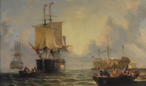 A large 20th century oil on canvas, in the mannner Joseph Mallord William Turner (British 1775-1851)