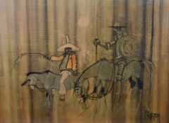 After Colin Paynton (British b.1946) a coloured print '“El ingenioso Hidalgo Don Quijote de la