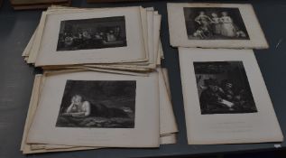 Gems of European Art, a selection of unbound monochrome engravings, to include Scene on The Nile