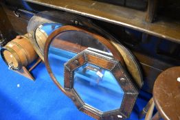 Three assorted wall mirrors