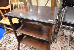 A late 19th/early 20th Century mahogany tea trolley