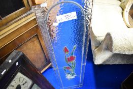 A pair of leaded glass panes