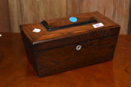 A 19th Century mahogany tea caddy