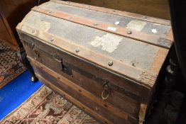 A vintage luggage chest