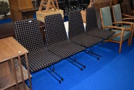 Set of 4 mid century chairs by Tim Bates for Pieff, Lisse style, reupholstered