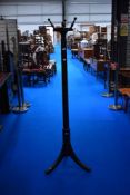 A 19th Century dark stained hat stand