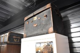 A vintage luggage trunk