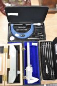 A selection of engineers precision tools, micrometre etc.