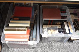 Two boxes of military/ war interest books.