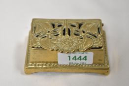 Small brass stamp box