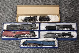 Six Hornby 00 gauge Loco & Tenders, 4-6-2 LMS Duchess of Sutherland, 2-10-0 BR Weathered 92218, 4-