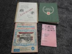 Four Traction Engine related volumes and booklets, former property of William Douthwaite, H