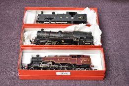 Three 00 Tank Locomotives, Wrenn LMS 2-6-4 2679, Hornby Dublo BR 2-6-4 80079 and scratch built LMS