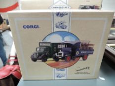 Nine Corgi Classic Limited Edition Two Vehicle Sets including Ruddles x2, Terry of York, Bass etc,