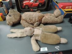 A mid 20th century Norah Wellings Rabbit soft toy wearing trousers and braces along with a 1950's