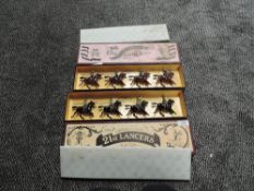 Two W Britains lead sets, 8806 The 17th Duke of Cambridge's Own Lancers and 8807 The 21st Empress of