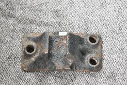 A Cast Iron LMS Railway Track Chair numbered 6 192