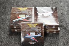 Five Corgi Classics The Aviation Archive Classic Jetliners and Classic Propliners 1:144 scale