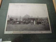 Three early 20th century black and white photographs relating to Steam Engines, former property of