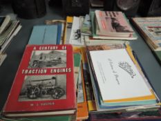 A collection of Traction Engine related volumes and booklets, former property of William Douthwaite,
