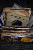 A small selection of 45' singles including Elton John 'Candle in the Wind', The Beatles 'I feel