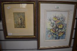 E A Fryers, (20th century), a watercolour, still life, 26 x 19cm, mounted framed and glazed, 44 x