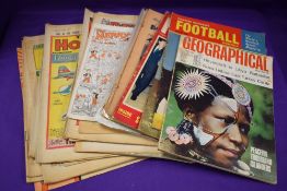 Vintage Boy's magazines/Periodicals. Includes The Magnet issues from 1939; Football interest, etc.