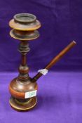A 20th century Turkish pipe in a Sheesha style. 26cm tall.