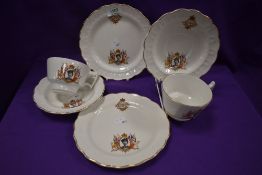 Two early Queen Elizabeth II commemorative trios