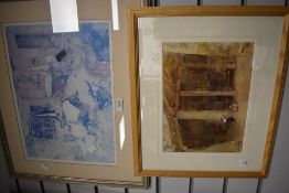 William Russell Flint, (1880-1969), after, two re-prints, cloisters 21 x 29cm, mounted pine framed