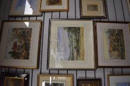 Lambert (20th Century) three watercolours inc country landscape each signed 30 x 39cm each mounted