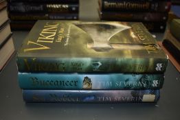 Historical Fiction. Tim Severn. One signed. Hardbacks in dust-jackets. (3)