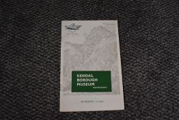 Wainwright. Kendal Borough Museum Handbook. Kendal: 1973. Designed by A. Wainwright, including