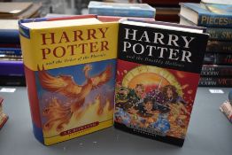 Children's. Rowling, J. K. - Harry Potter. Books 5 & 7. Both stated 'First Edition' at the foot of