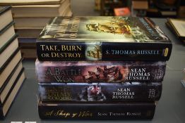 Historical Fiction. First Editions. Sean Thomas Russell. Hardbacks in dust-jackets. (4)
