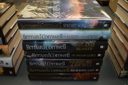 Historical Fiction. Bernard Cornwell. Includes; Sword Song - signed; and titles from 'The Last
