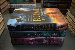 Historical Fiction. M. C. Scott. Roman interest. Hardbacks in dust-jackets. (3)