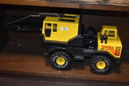A collectable Tonka toy crane.