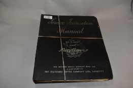 A service instruction manual for the Triumph Mayflower, First issue and a Triumph Mayflower