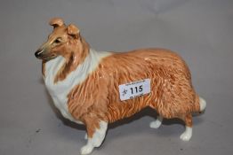A Beswick animal study of a Collie dog Lochinvar of Ladypark.