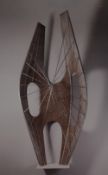 A reproduction photographic print, Barbara Hepworth sculpture, within a stepped card mount and boxed