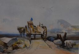 Follower of/after Frans Arnold Breuhaus de Groot I. F.A (Dutch 1796-1875) pencil and watercolours,