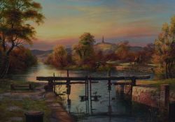 Local Interest* After Graham Twyford (Local Contemporary) a view from Ulverston canal towards the